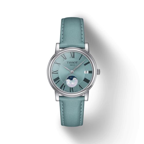 Tissot Carson Premium Lady Moonphase Stainless Steel / Blue